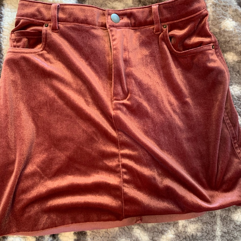 velvet, mauve skirt! ♡